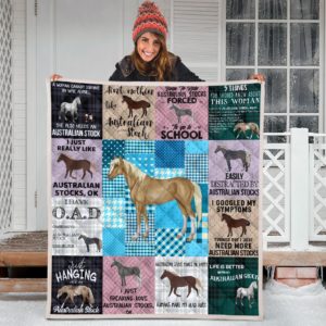 Australian Stock Horse Quilt Blanket Great Customized Blanket Gifts For Birthday Christmas Thanksgiving Anniversary