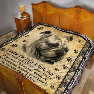 Face Bulldog Quilt Blanket Great Gifts For Birthday Christmas Thanksgiving Anniversary