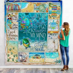 Sea Turtles Lose My Mind And Find My Soul Quilt Blanket Great Customized Blanket Gifts For Birthday Christmas Thanksgiving Anniversary