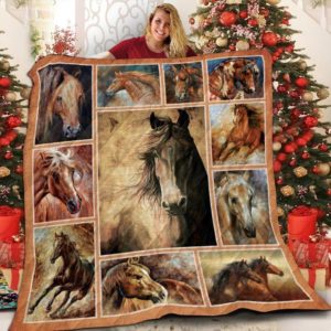 Horse Drawing Quilt Blanket Quilt Blanket Quilt Blanket Great Customized Blanket Gifts For Birthday Christmas Thanksgiving