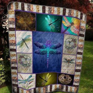 Animal Dragonfly With Light Wings Quilt Blanket Great Customized Gifts For Birthday Christmas Thanksgiving Anniversary