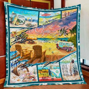 Beach Life You And Me We Got This Husband And Wife Quilt Blanket Great Customized Blanket Gifts For Birthday Christmas Thanksgiving