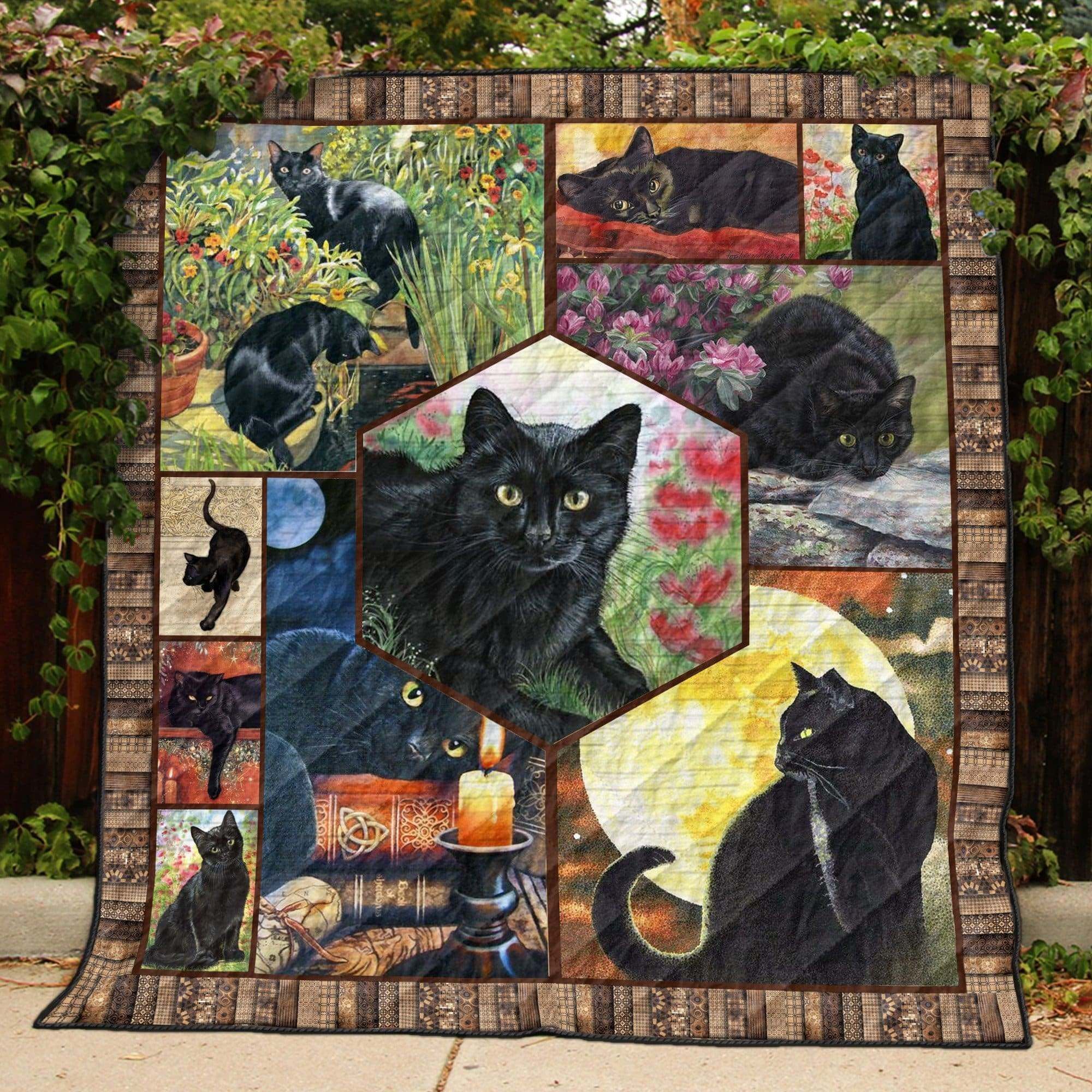 Cat Blankets for Cat Lovers-Cat Gifts for Women-I Love Cats Gifts Custom Quilt Blanket